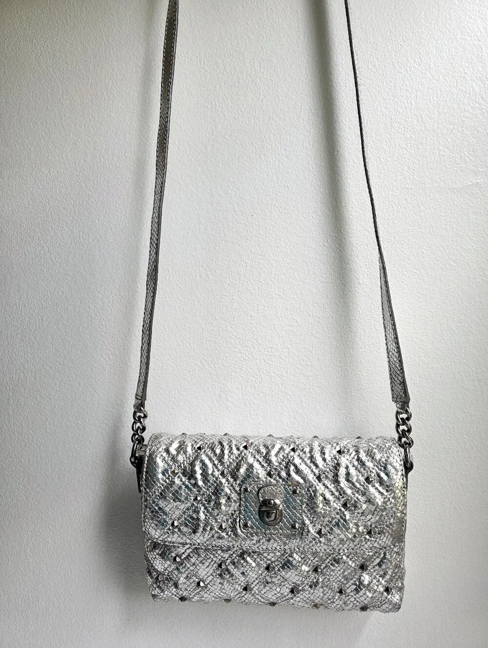 Marc Jacobs Silver Studded Crossbody